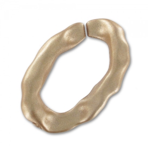 Catena resina a maglia piatta 29x21 mm Dorato antico Mat x1