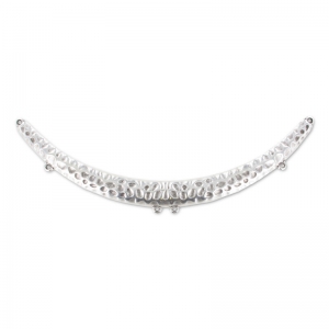 Separatore per collana 155x14mm Placcatura Argento Antico