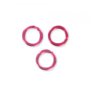 Anellini aperti Alluminio mm.  5x0.8 Rubis x100