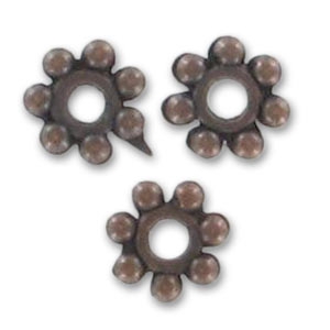 Intercalari di metallo mm.4 rame antico x20