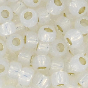 Rocaille Toho 11/0 TO11R2100 - Silver Lined Milky White x8g