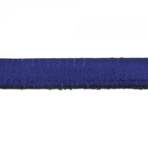 Laccetto cuoio mm. 5x2 Blu Scuro x30cm