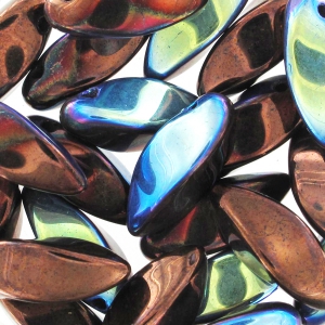 Twist 6x12 mm Dark Bronze AB x25