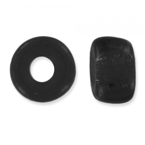 Perle a foro grande - Perle Pony 6 mm - Preciosa - Jet x15