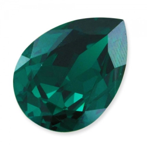 Cabochon PureCrystal 4320 pera mm. 18x13 Emerald x1