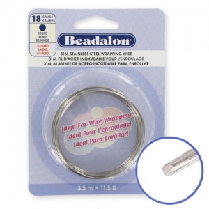 Filo tondo da 1,02 mm - acciaio inox 316L x3,5 m