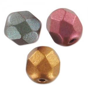 Sfaccettate mm. 6 Metallic Iris Satin x25