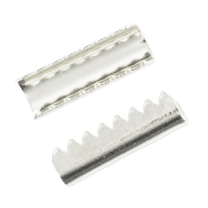 Terminali a stringere senza mm. 12 argentato x10