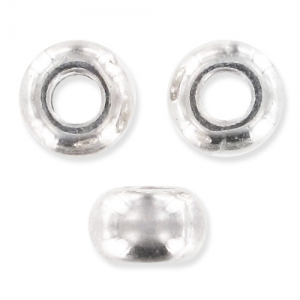 Tonde schiacciate mm. 5x3,1 argentato x20