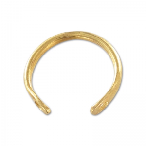 Anello 2 fori 20 mm Dorato con oro fino x1