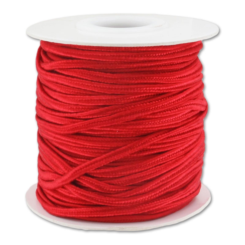 Fil Soutache Satin 2,5mm – Couleur Rose Fuchsia – 5 Mètres – Fabriqué En France