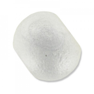 Perlina in ceramica mm.  8 Argentato Mat