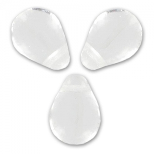 Gocce piatte mm. 13x10 Crystal x10