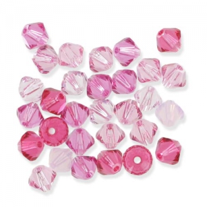 Mix di Biconi PureCrystal 5328 mm.3 Rosa x50