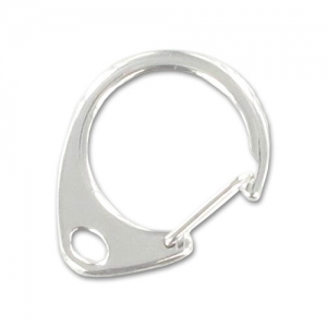 Portachiavi a moschettone mm. 33 Rodio x1