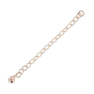 Catena di estensione pallina mm. 55 Rosa Gold Filled x1