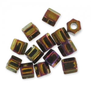 Rocaille Miyuki 8/0 Hex Cut 462 - Met Gold Iris