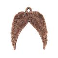 Ciondolo ali di angelo mm. 23 rame antico x1