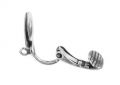 Orecchini a clip a disco stropicciato da 10 mm - Argento x2