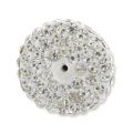 Mezza sfera plastilina strass Coreano 20 mm Crystal  x1