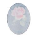Cabochon a fiore mm. 18x13 Fucsia x1