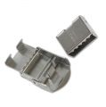 Chiusura per laccetto mm. 14  Acciaio inox x1