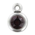 Pendente supporto cabochon PureCrystal 1028 1088 8 mm argenatto antico