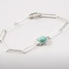 Distanziatore con castone diamantato 14x10 mm cabochon 8 mm - Argento 925 x1