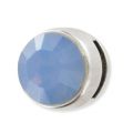 Passante supporto cabochon 8 mm per cordone 5 mm Placcatura argento antico x1