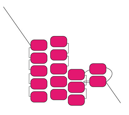 mattone-stitch-riduzione brick-stitch-diminution