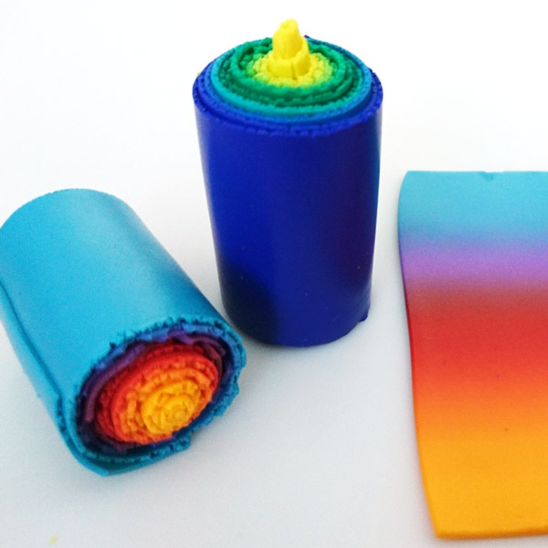 Schema Come creare un fimo gradiente e una papera di destinazione?