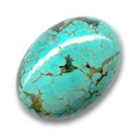 cabochon ovale turquoise