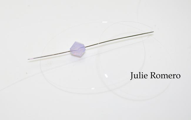 Anello della treccia con cabochon e PureCrystal ematite : Tappa 5