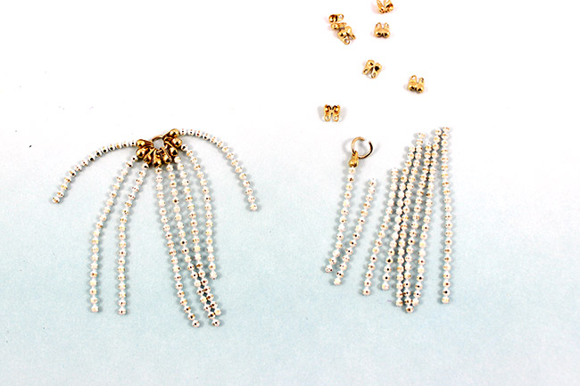 Orecchini a forma di medusa : Tappa 1