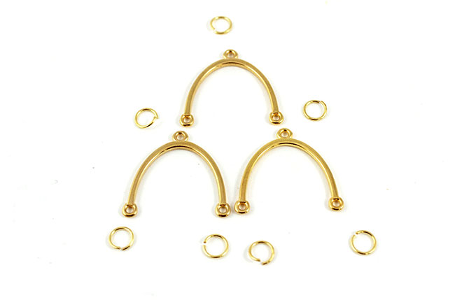 Grandi orecchini geometrici primo passo Grosses boucles d'oreilles géométriques première étape