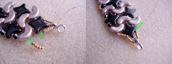 Braccialetto fai da te con perle di vetro ceche con perline di stelle, Arcos®, Miniduo e cristalli PureCrystal Bracelet DIY avec des perles de verre tchèques Star Beads, Arcos®, Miniduo et Cristal PureCrystal