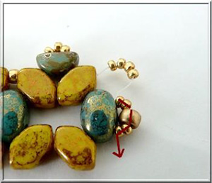 Bracciale Faustine con perle di vetro di Puca® - Francia : Tappa 11