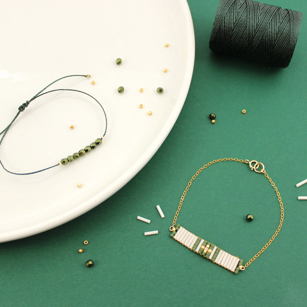 Perline Bracciali Snella Miyuki trombe d'oro della catena riempita e Sfaccettate