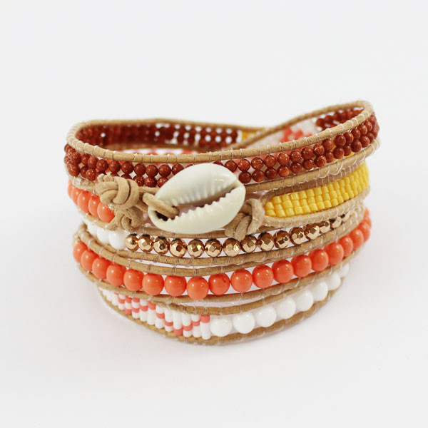 DUOJIN K perline fai da te Conchiglia Turchese, bracciale | FindTheDeal