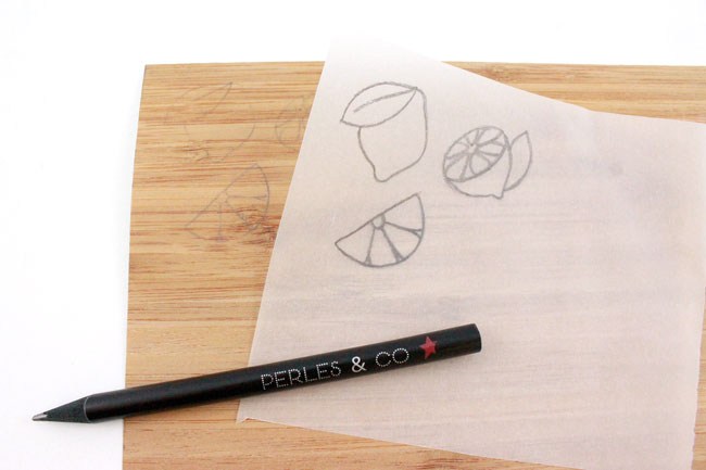 DIY Broches Citrons en bois decalquer les motifs DIY Broches Citrons en bois decalquer les motifs