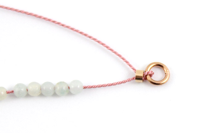 Impilabile collane d'oro rosa e ematite Amazzonite : Tappa 2 Impilabile collane d'oro rosa e ematite Amazzonite : Tappa 2