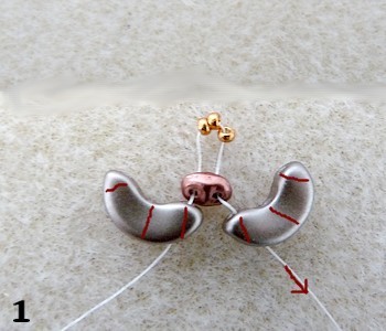 Collana Jéromine Arcos® Khéops® e rock da Puca® : Tappa 1