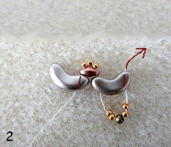 Collana Jéromine Arcos® Khéops® e rock da Puca® : Tappa 2