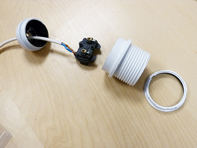 Lampada concreto creativo fai da te : Tappa 2