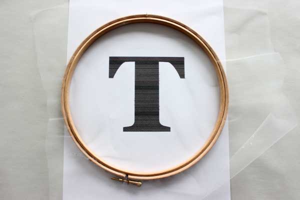 Decorazione fai da te del tamburo da ricamo con fiori secchi : Tappa 1