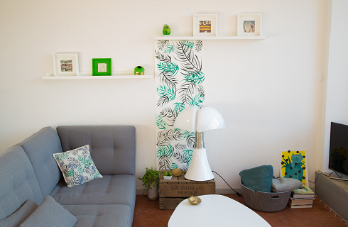 DIY facile idee ds&eacute;coration d'int&eacute;rieur tapisserie peinture deco Pebeo