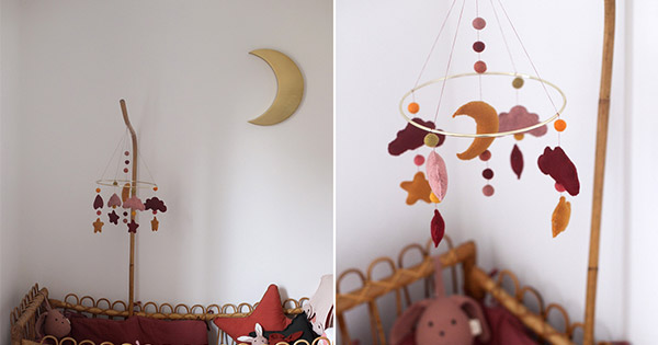 DIY mobile d'éveil en feutrine pour bébé DIY mobile d'éveil en feutrine pour bébé