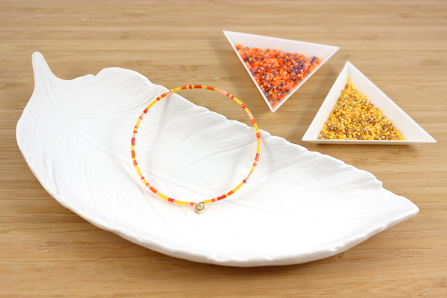 Bracelet Miyuki ultra-simple avec fil mémoire