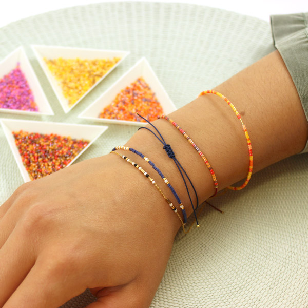 KELITCH Braccialetti Colorati Elasticizzati Con Perline Miyuki – Set Impilabile Stile Boho, Fatto A Mano, Regalo Amicizia - 2