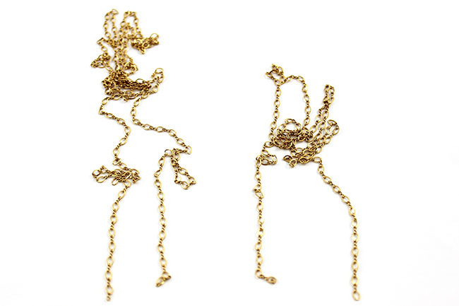 Collana impilabile realizzata in oro pieno : Tappa 1